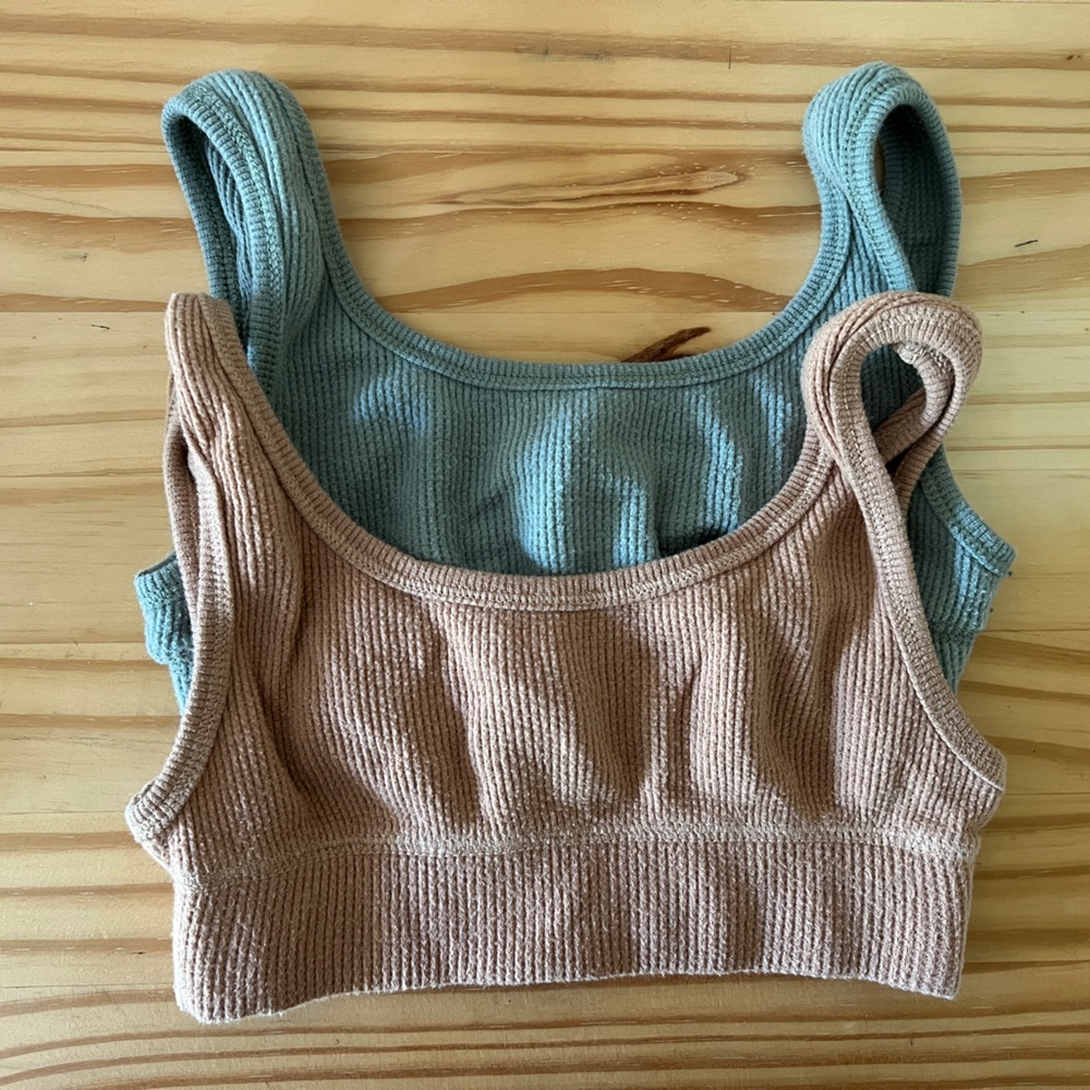 SKIMS waffle scoop bra set